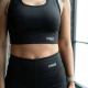 Conjunto Feminino Fitness Suplex Top E Short Cintura Alta Tam. M - Preto