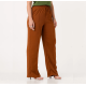 Calça Feminina Pantalona Duna Wide Leg - Ferrugem - Tam. M