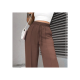 Calça Feminina Pantalona Duna Wide Leg - Chocolate - Tam. M