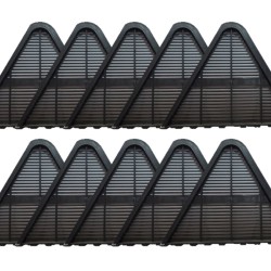 Grade de Ventilação Canalete 44 - Kit C/ 10 peças