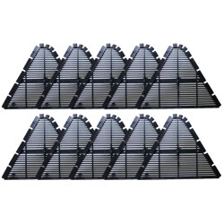 Grade de Ventilação Canalete 49 - Kit C/ 10 peças