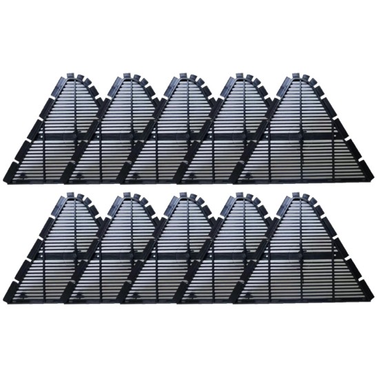 Grade de Ventilação Canalete 49 - Kit C/ 10 peças