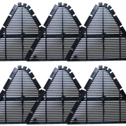 Grade de Ventilação Canalete 49 - Kit C/ 6 peças