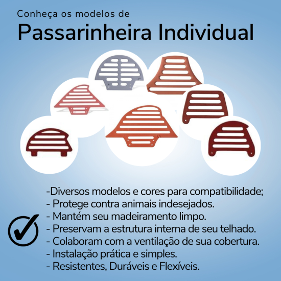 Passarinheira Romana Quadrada Individual 10m Lineares - Cerâmica