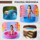 Piscina Redonda Rosa - Caixa Multiuso De Polietileno 50L
