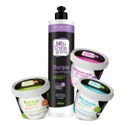 Kit Meu Cronograma Capilar Hidratação, Nutrição e Reconstrução - Facinatus