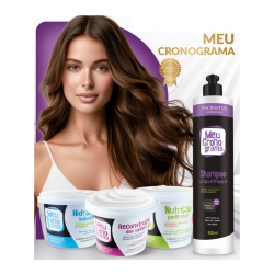 Kit Meu Cronograma Capilar Hidratação, Nutrição e Reconstrução - Facinatus