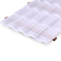 Telha Pvc Colonial Ecológica 2,30 m X 0,86 m - Translúcida