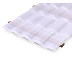 Telha Pvc Colonial Ecológica 2,30 m X 0,86 m - Translúcida