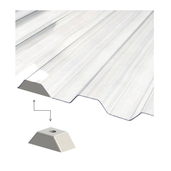 Calço Para Telhas Trapézio T16 – Greca – Pacote c/ 100 un