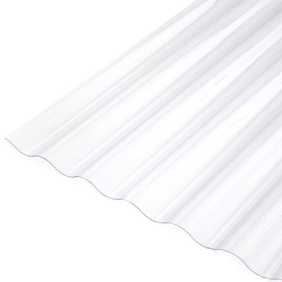 Telha de Policarbonato Transparente Perfil 075 – 2,44 x 0,50m