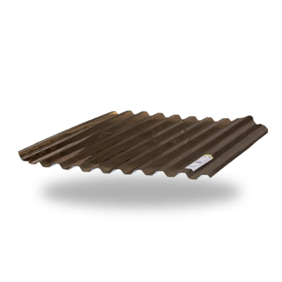 Telha de Policarbonato Transparente Trapezoidal Greca – 2,44 x 0,99m - Bronze 