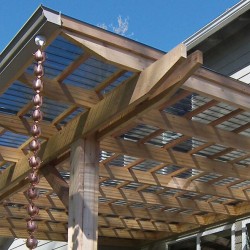 Telha de Policarbonato Transparente Trapezoidal Greca – 2,44 x 0,99m - Bronze 