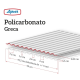 Telha de Policarbonato Transparente Trapezoidal Greca – 2,44 x 0,99m - Bronze 