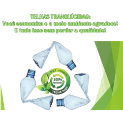 Telha Transparente PET Thermo - Double S/ Tégula 