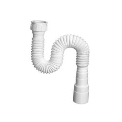 Sifão Sanfonado Universal Pvc Branco